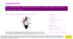 Desktop Screenshot of liposuctioncostj.com