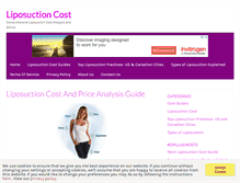 Tablet Screenshot of liposuctioncostj.com